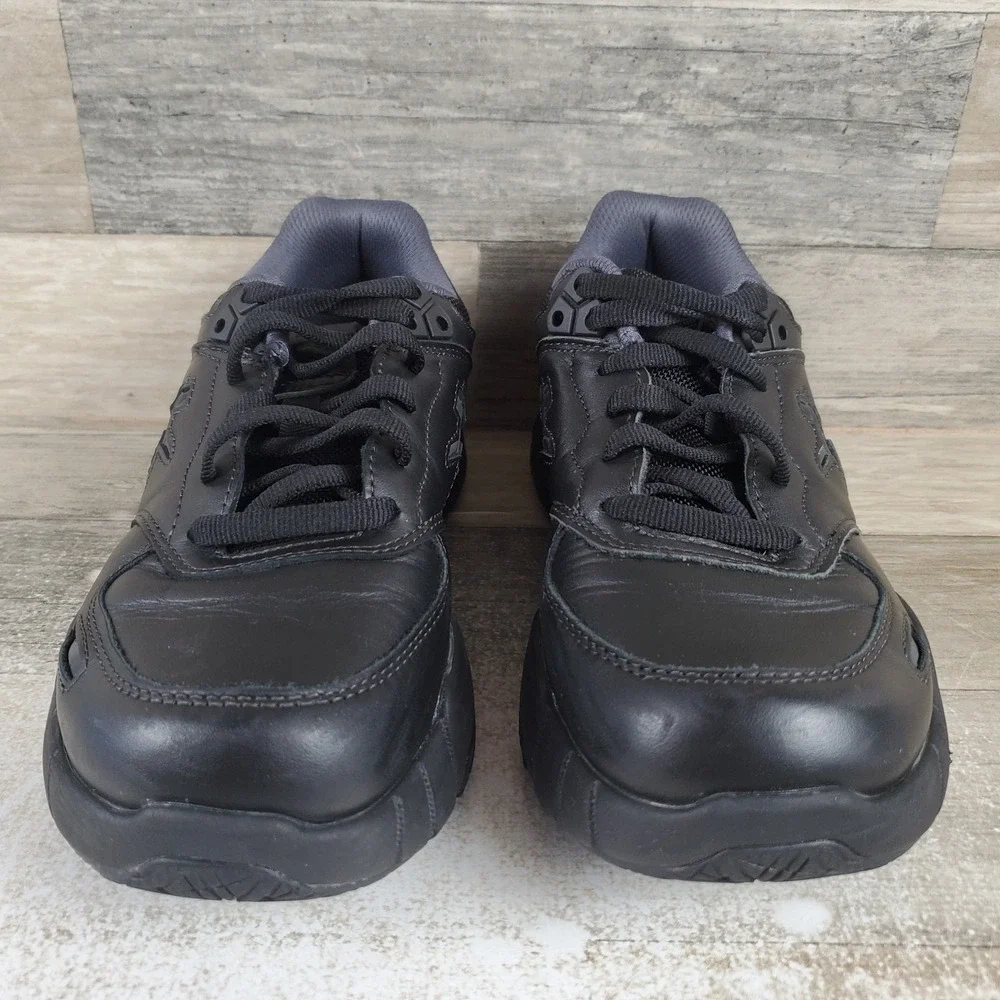 KURU KINETIC 2 Womens Shoes Sz 7 M Running Jet Black Leather Lace Up Sneakers - Picture 2 of 10